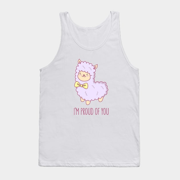 Emotional Support Llama Tank Top by AnishaCreations